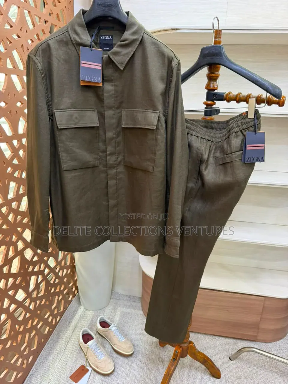 100 Original Zegna Linen Set Available in Store Xl — 4xl