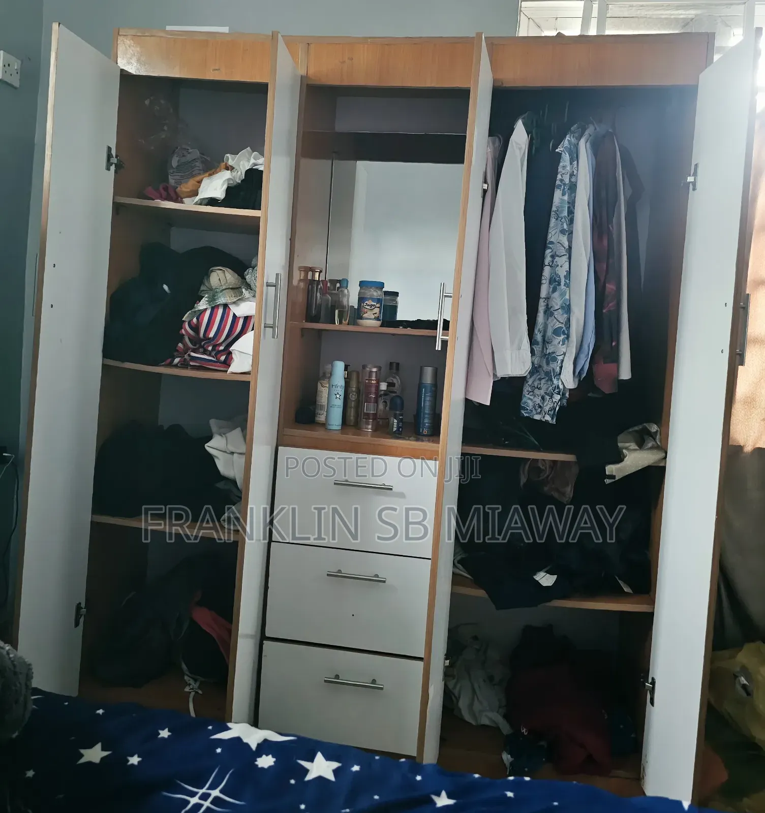 For Sale: Spacious Wardrobe With Mirror and Drawers