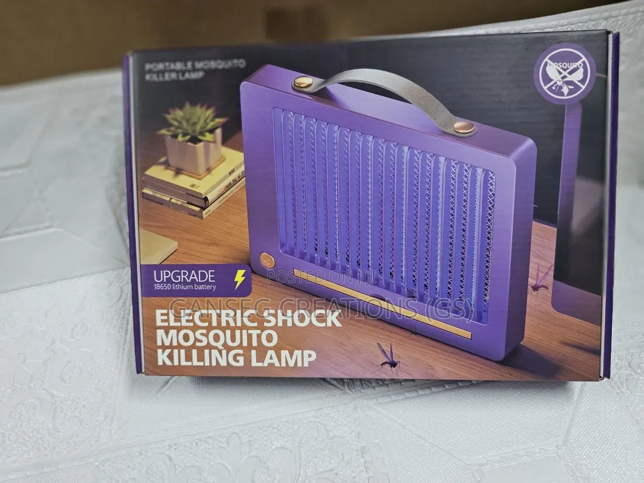 Rechargeable Uv Fly And Mosquito Zapper Lamp - Powerful Electric Shock