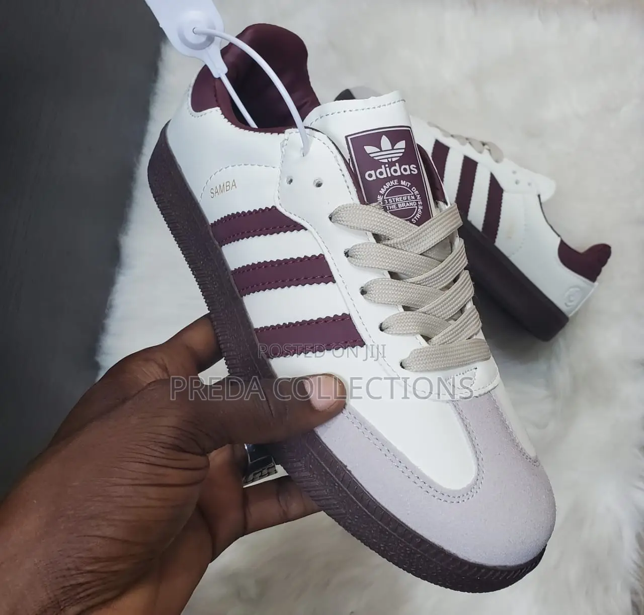 Burgundy Adidas Samba