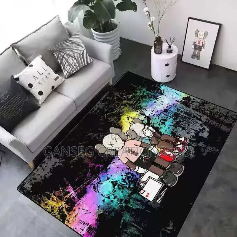 Luxury 120x180cm Kaws/Teddy Graffiti Center Rug-Modernhypebeast Carpet