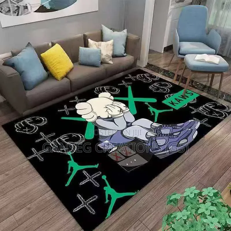 Luxury 120x180cm Kaws/Teddy Graffiti Center Rug-Modernhypebeast Carpet