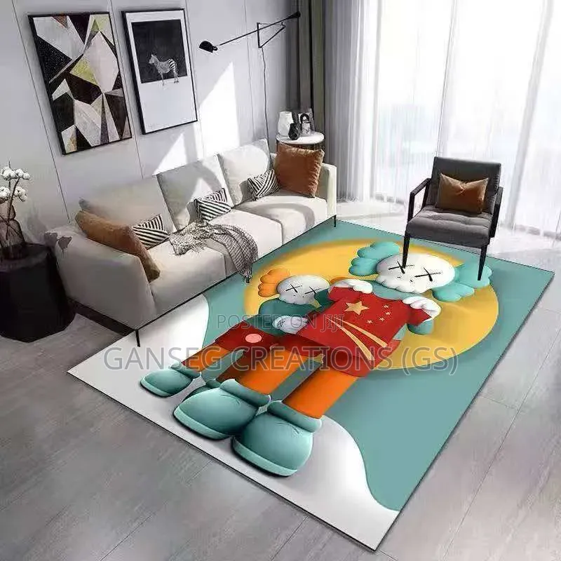Luxury 120x180cm Kaws/Teddy Graffiti Center Rug-Modernhypebeast Carpet