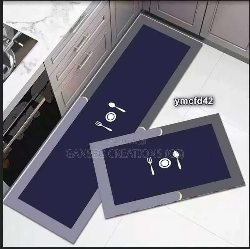 Anti-Slip Water Absorbent Kitchen Runner Mat Set (50x60 + 50x180cm)