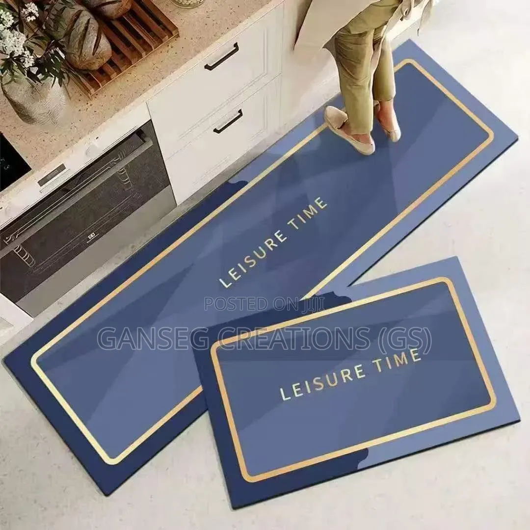 Anti-Slip Water Absorbent Kitchen Runner Mat Set (50x60 + 50x180cm)