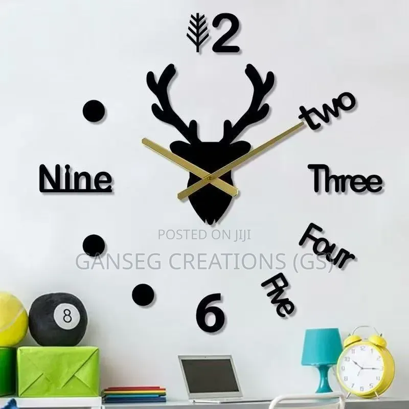 Modern Large 3d Diy Wall Clock-Frameless Luxury Acrylic Mirror Surface