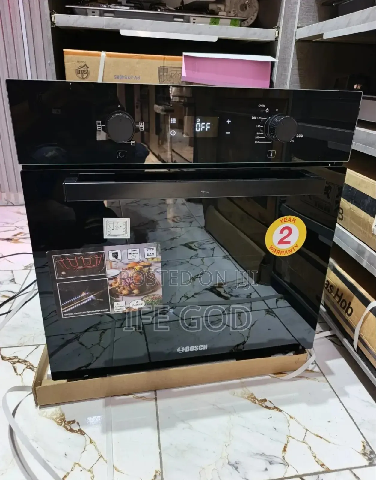 Bosch Built-in Cabinet Gas Electric Oven With Led Digital Display.