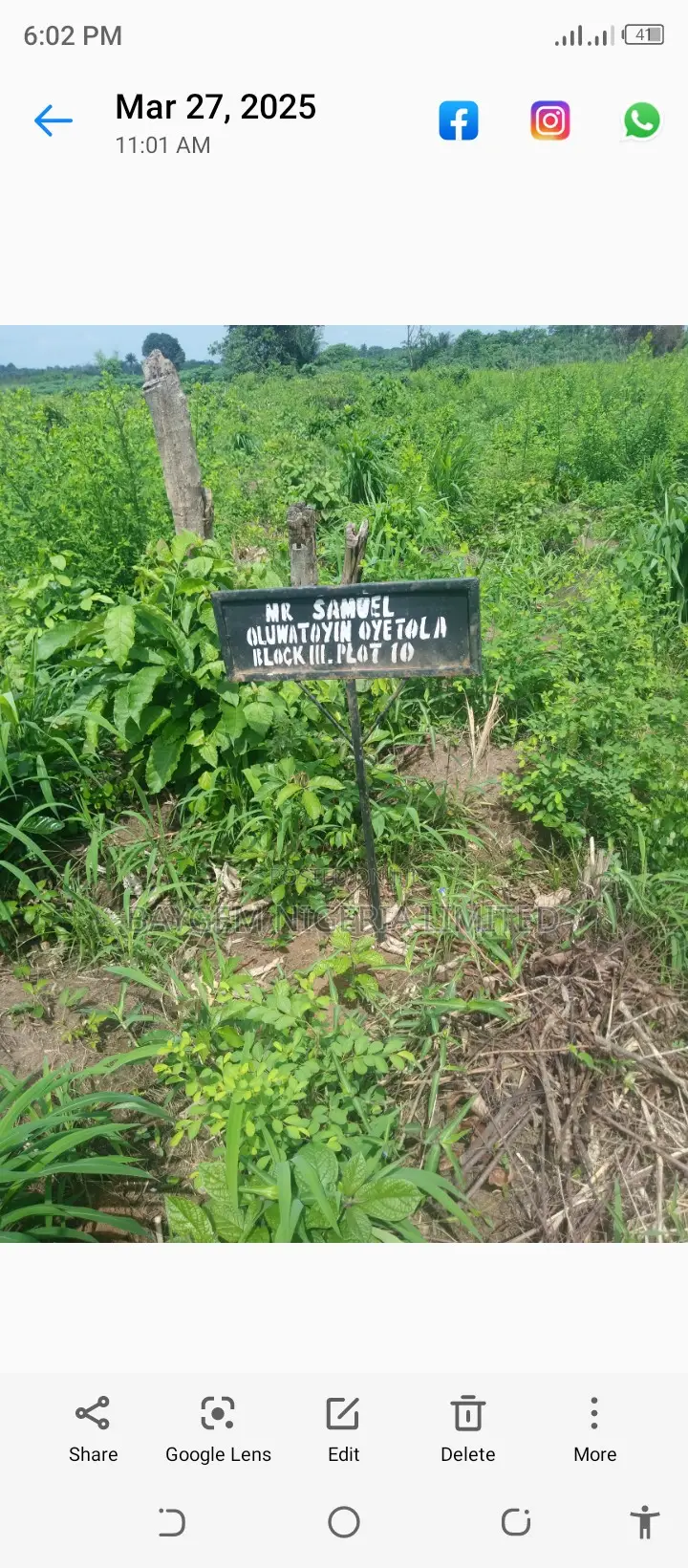 Estate Plot of Land for Sale in Kobape, Abeokuta