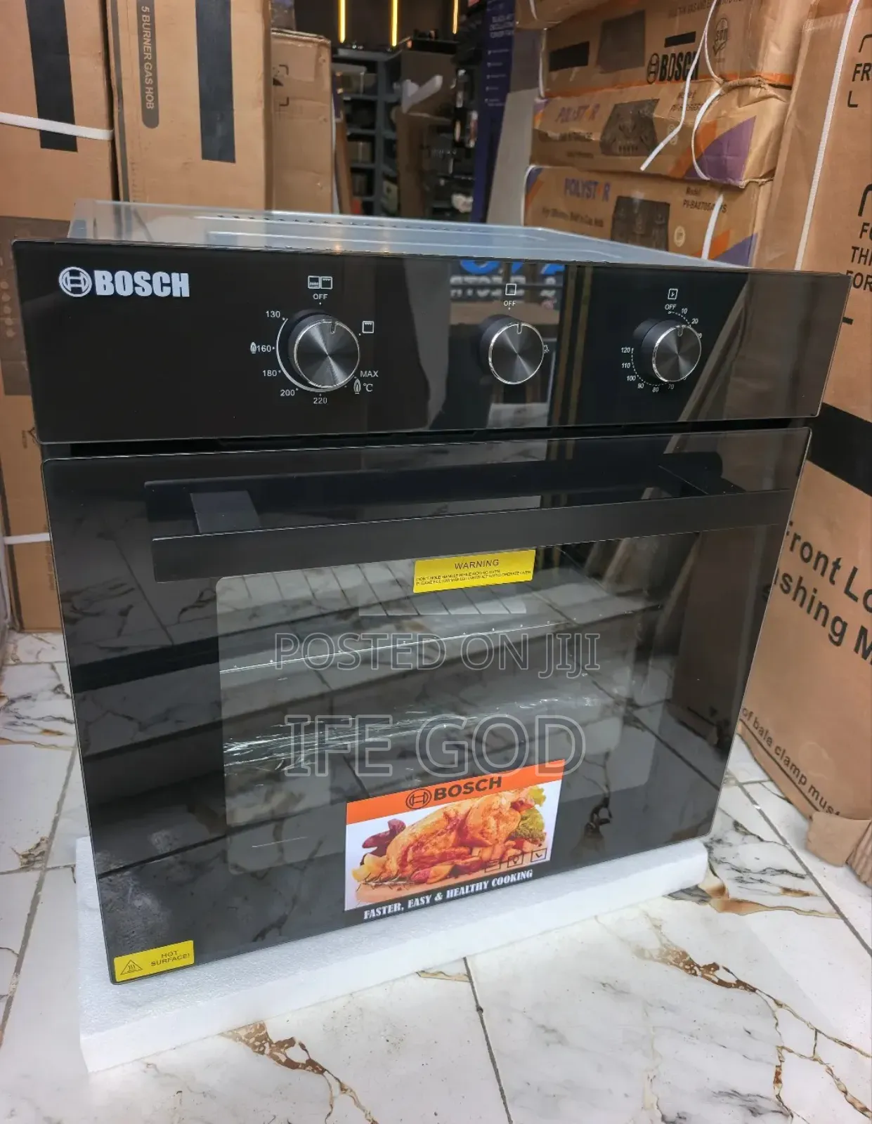 Bosch Built-in Cabinet 75l Gas Electric Oven With Grill Timer