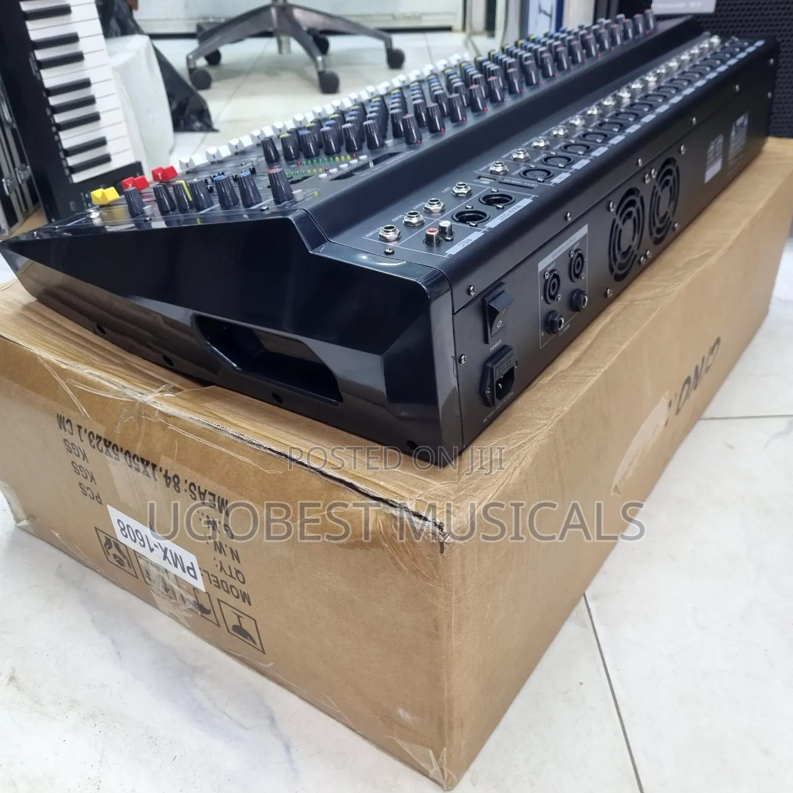 Yamaha 16-Channel Powered Mixer PMX-1608 With Amplifier, Usb Bluetooth