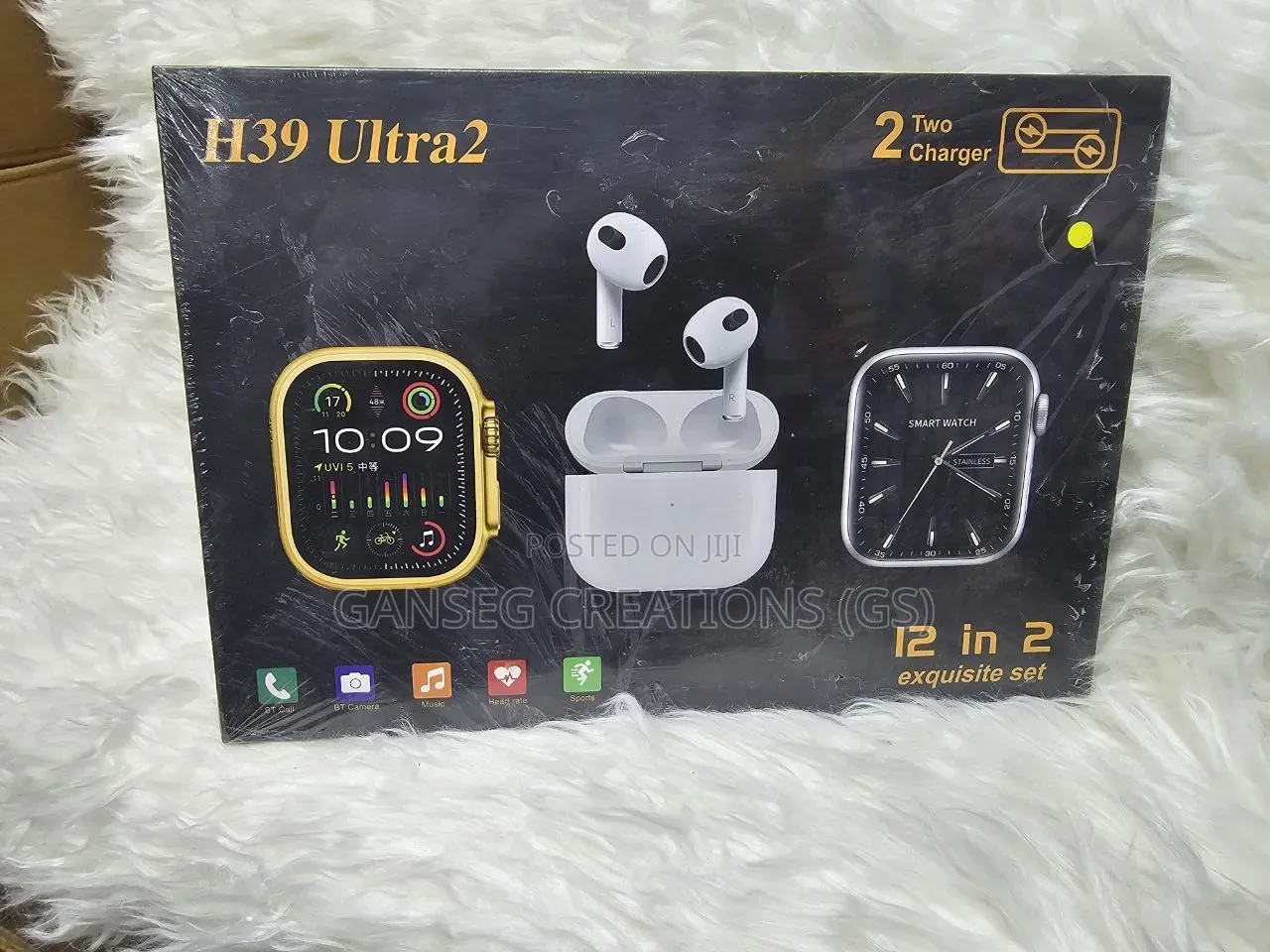 H39 Ultra 2 12-in-2 Smartwatch Combo - Two Watches+Pro Wireless Earbud