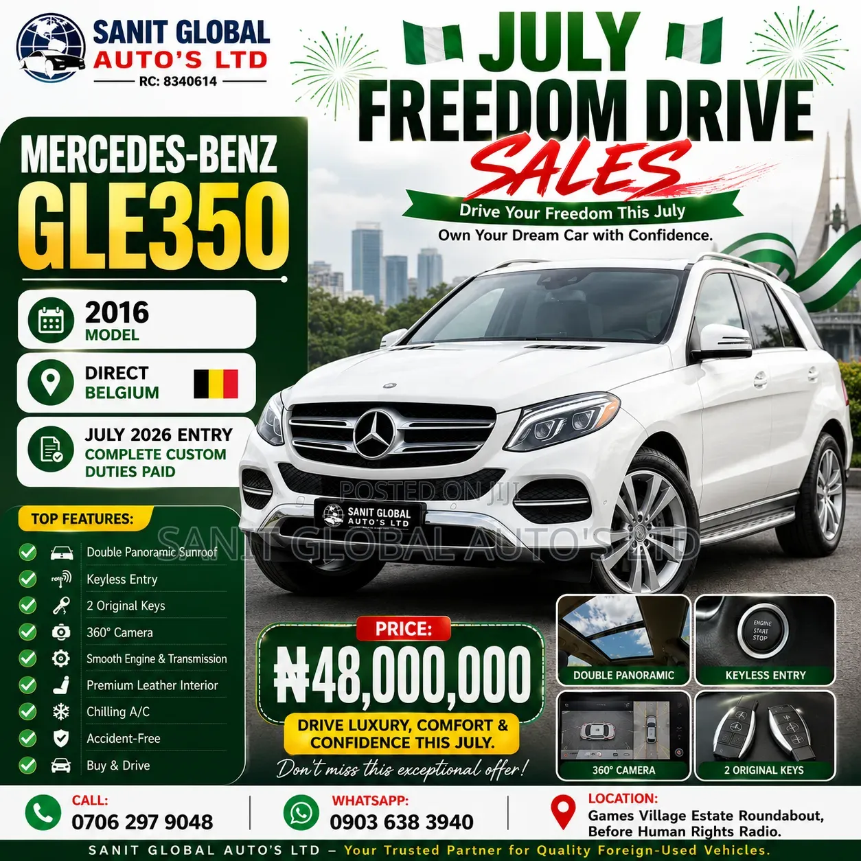 Mercedes-Benz GLE-Class 2018 White
