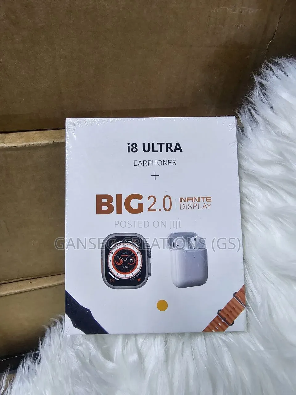 Affordable I8 Ultra Smart Watch With Wireless Earbuds Gift Set