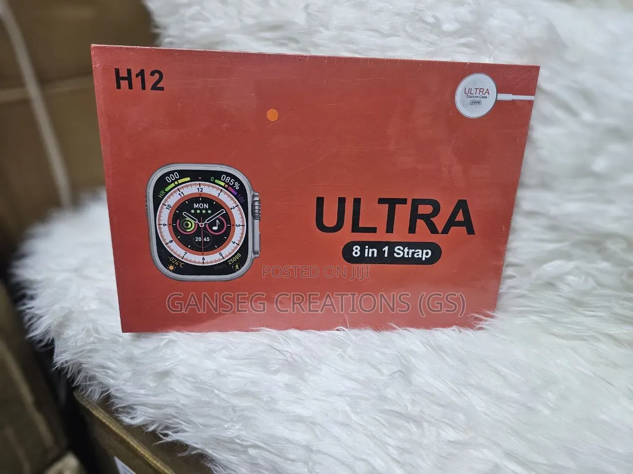 H12 Ultra 9-in-1 Smart Watch Set - Titanium Case 49mm + 8 Straps