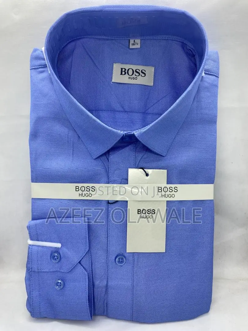 Men’S Premium Blue Dress Shirt