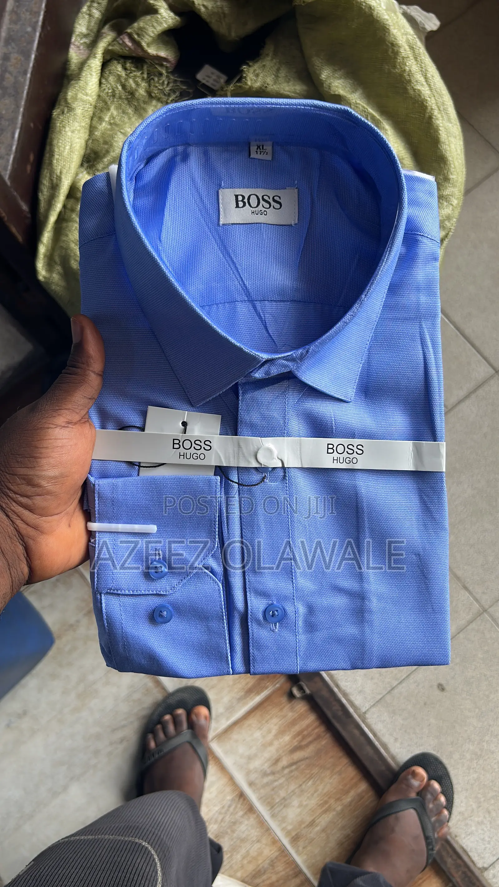 Men’S Premium Blue Dress Shirt