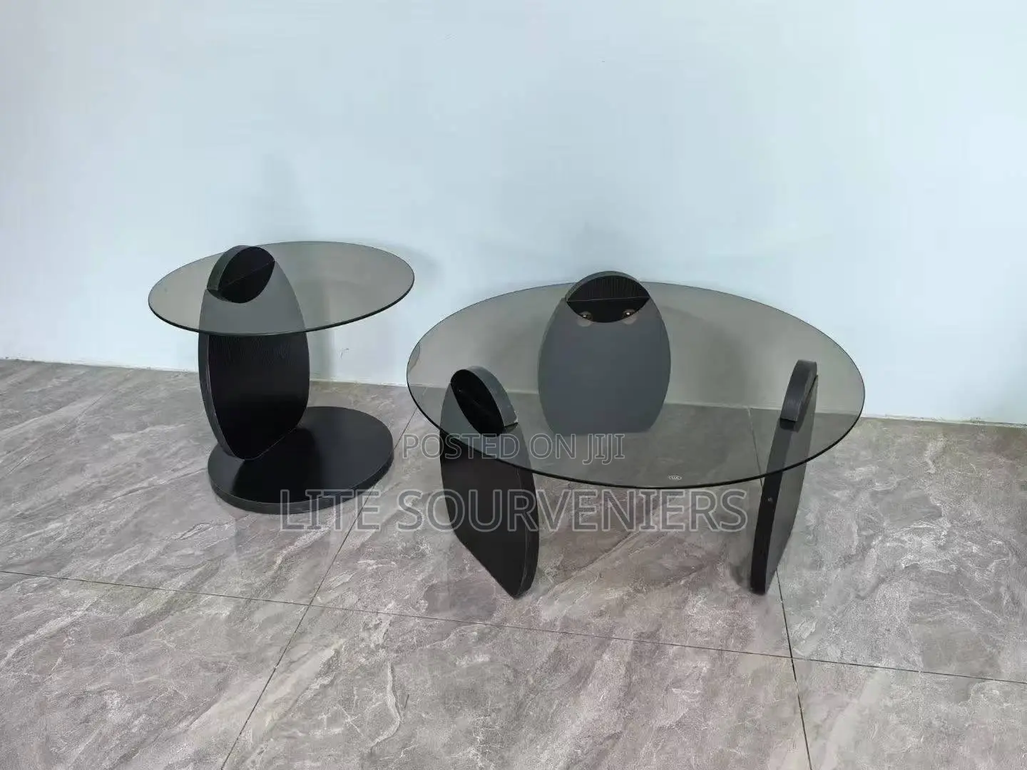 2in1 Tempered Glass Centre Table