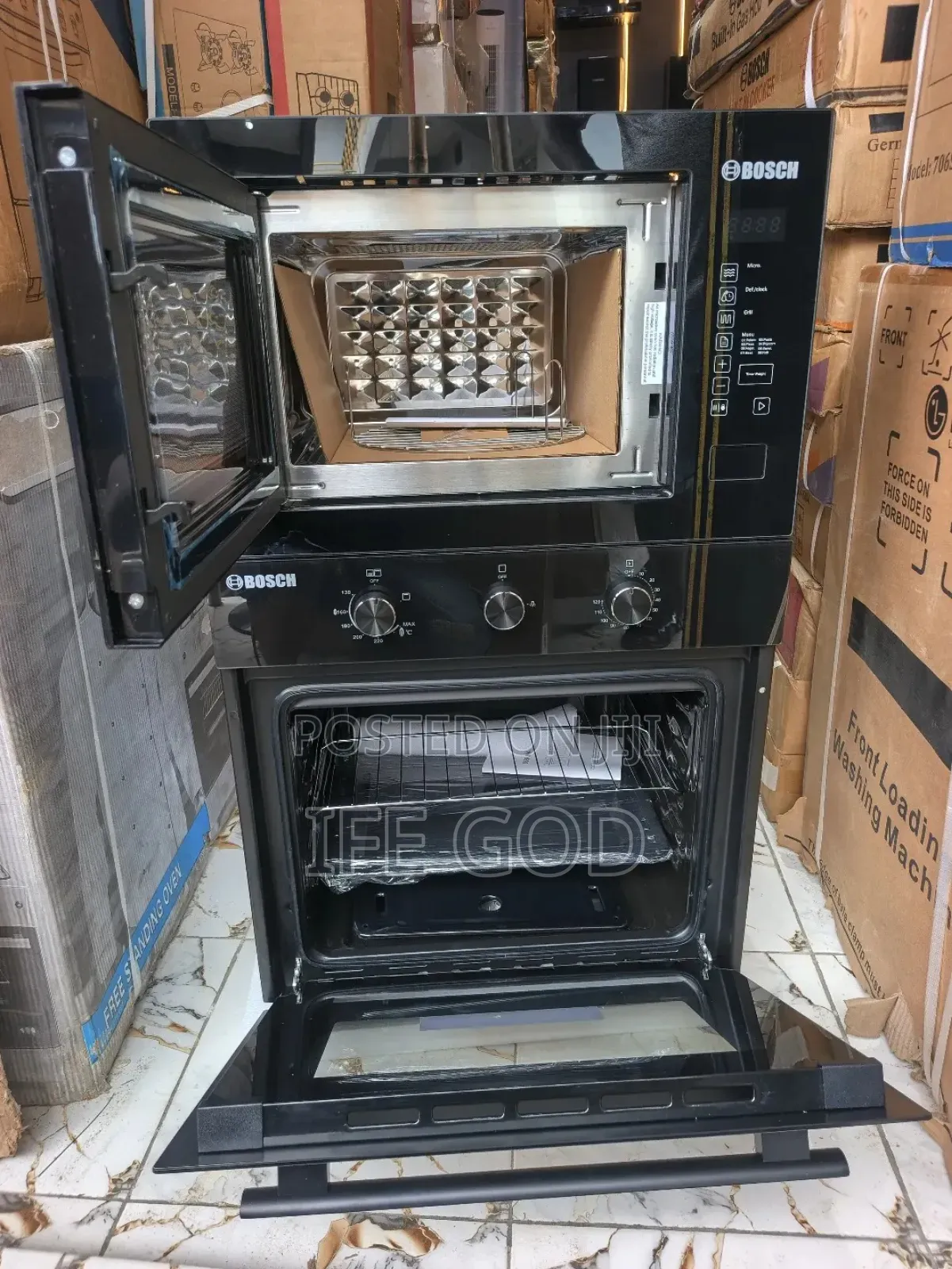 Original Bosch Built-in Electric Gas Oven Digital Smart Microwave