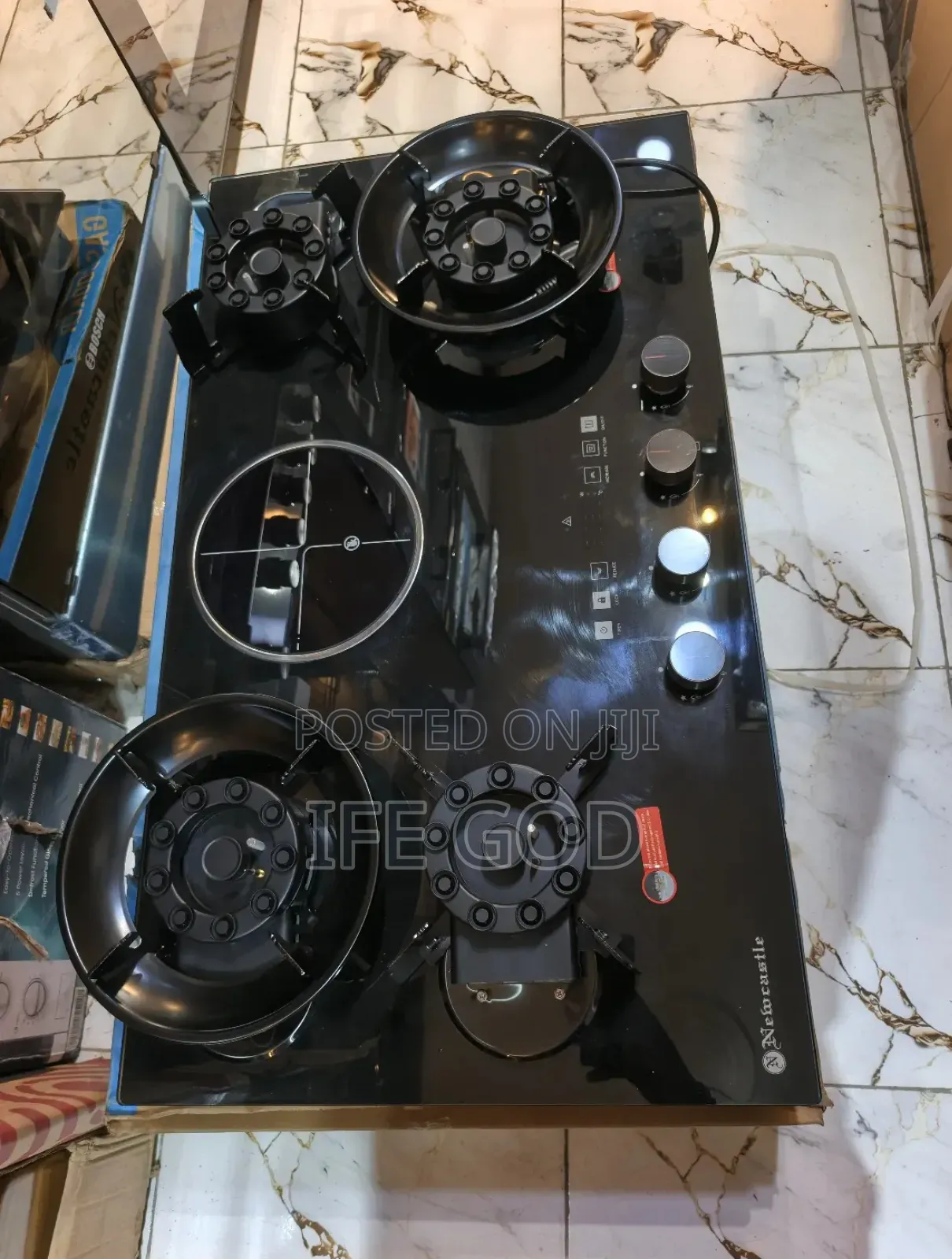 Original Newcastle Built-in Premium Luxury Flips Up Gas Ele Cooker
