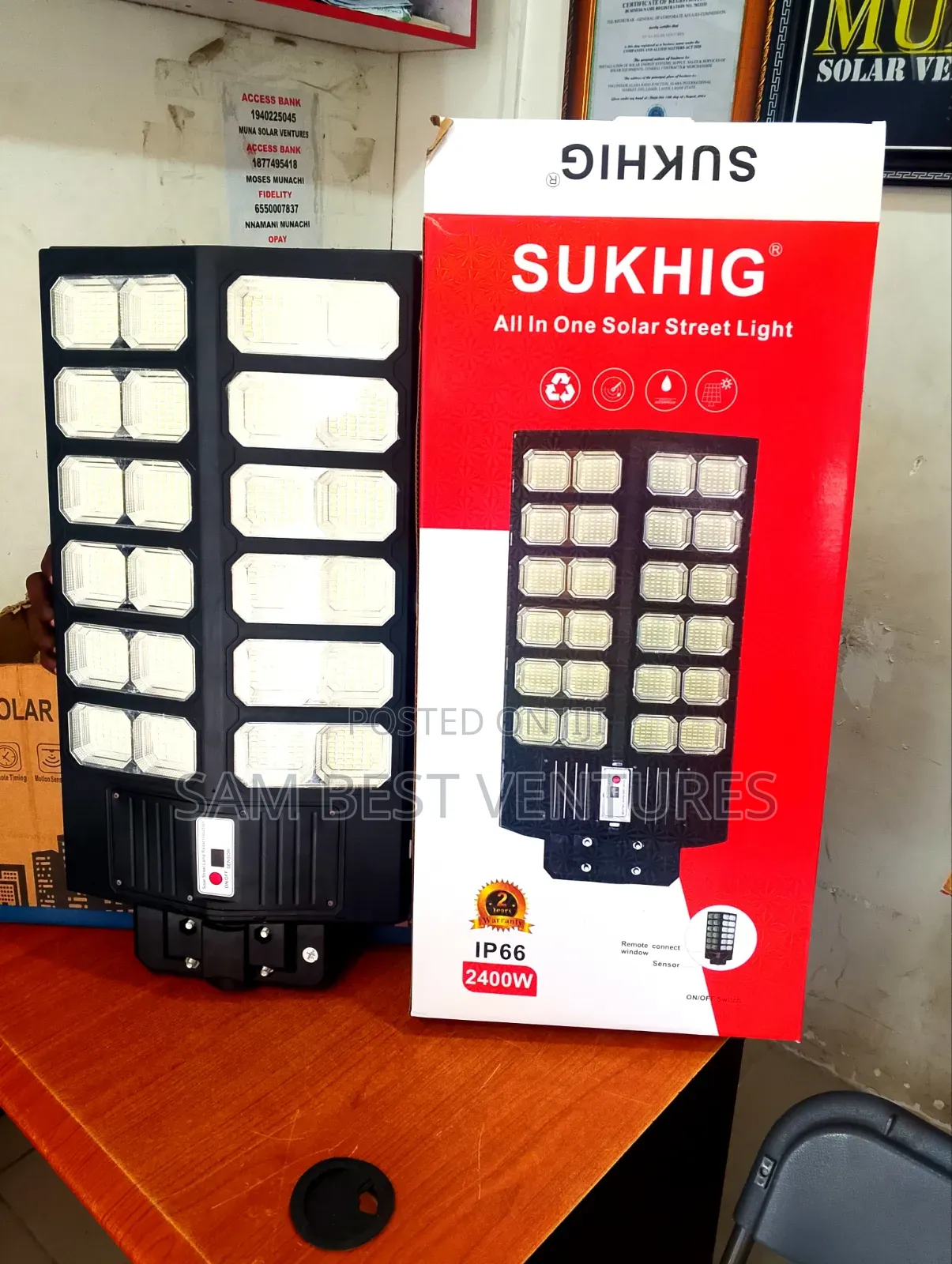 2400w Sukhig Solar Street Lights