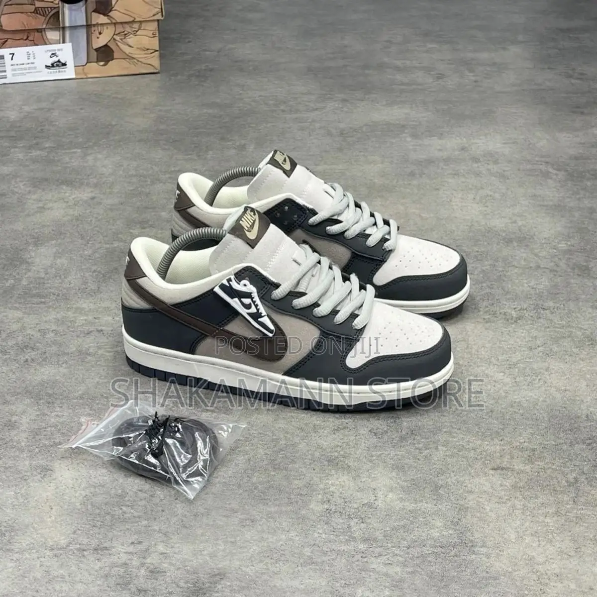 Original Nike Sb Dunk Otomo Katsuhiro Navy Blue Beige