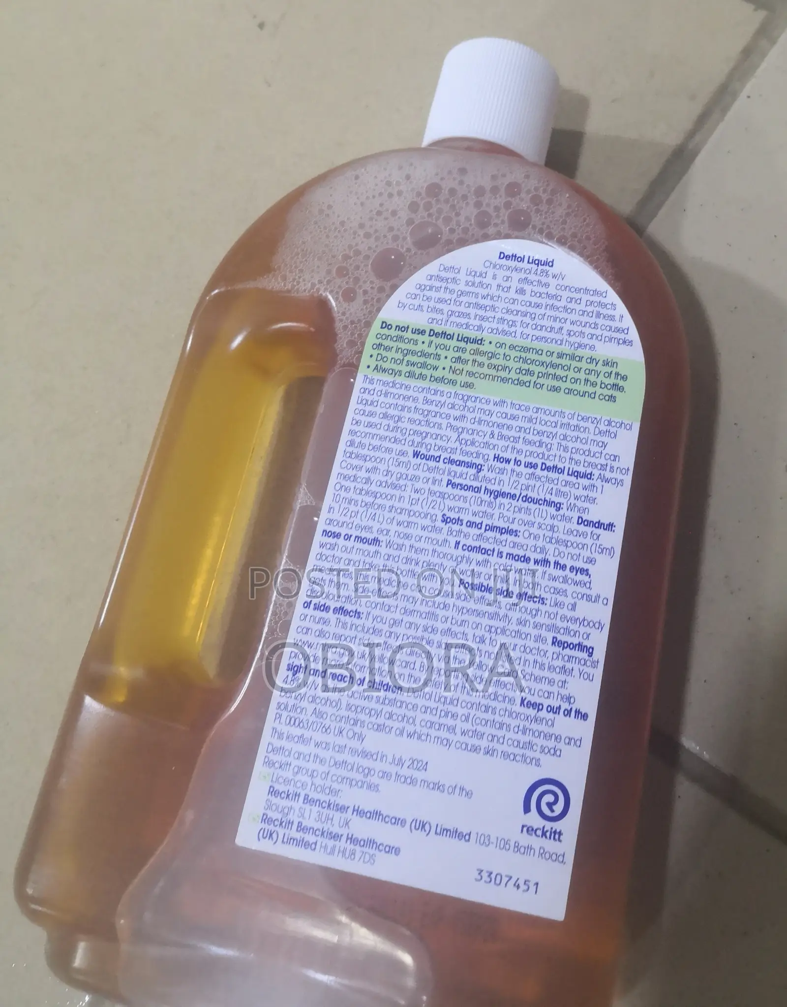 Dettol Antiseptic Disinfectant Liquid 750m