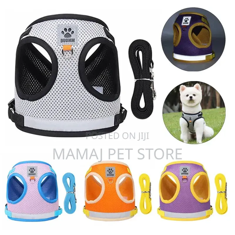 Dog Harness And Leash For Dog And Cat ( Small,Medium,Big,Extra Large)