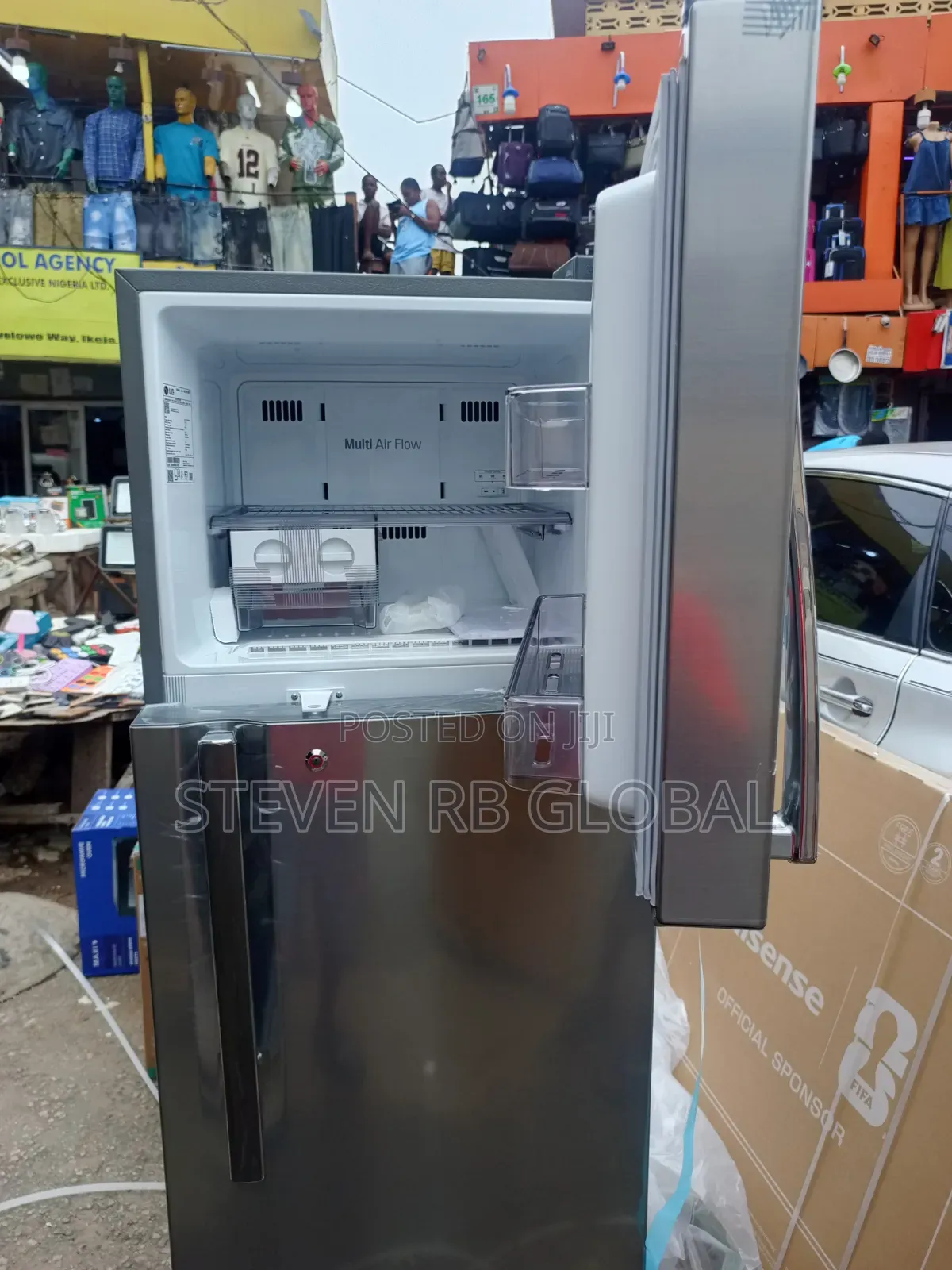Lg 308l Double Door Top Mount Refrigerator | Ref 322 RLBN (Silver)