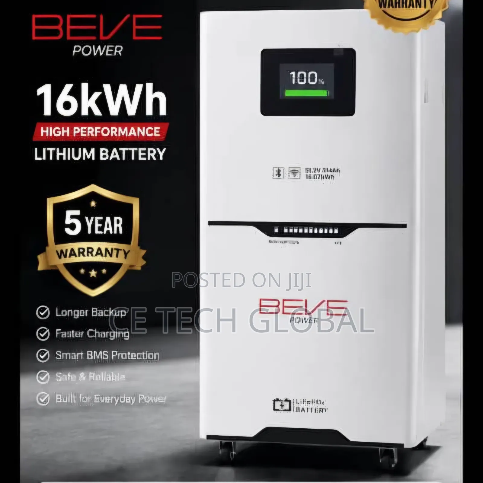 16kwh 51.2v Lithium Battery Beve