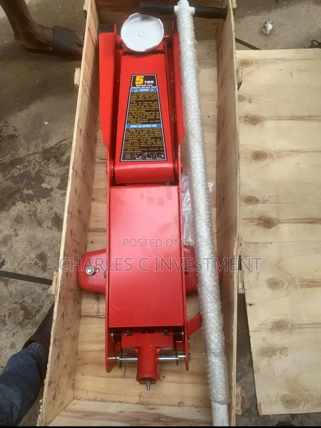 5 Ton Hydraulic Long Floor Jack for Cars Workshop Garage Use