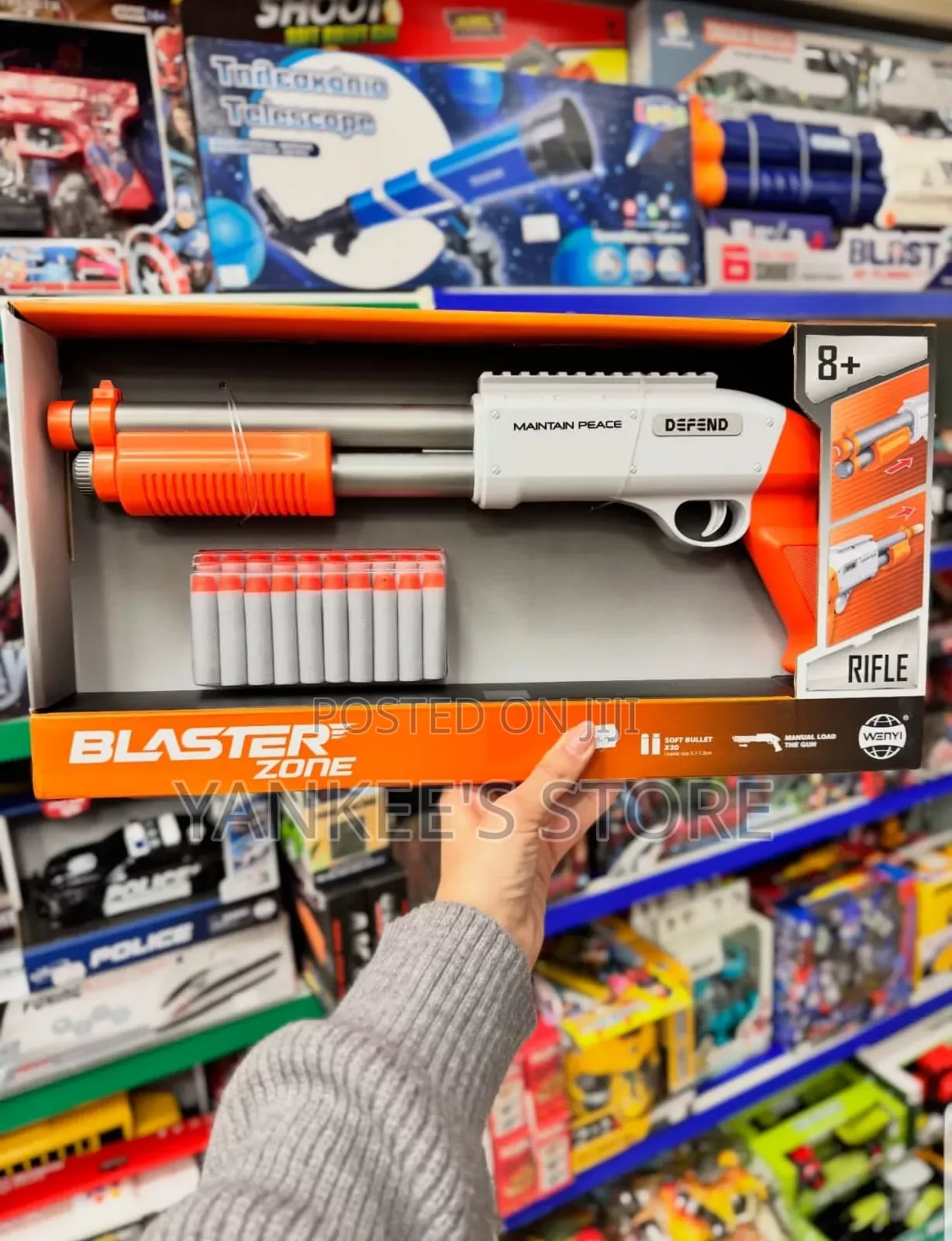 Brand New Wenyi Blaster Zone Toy Gun Revolver