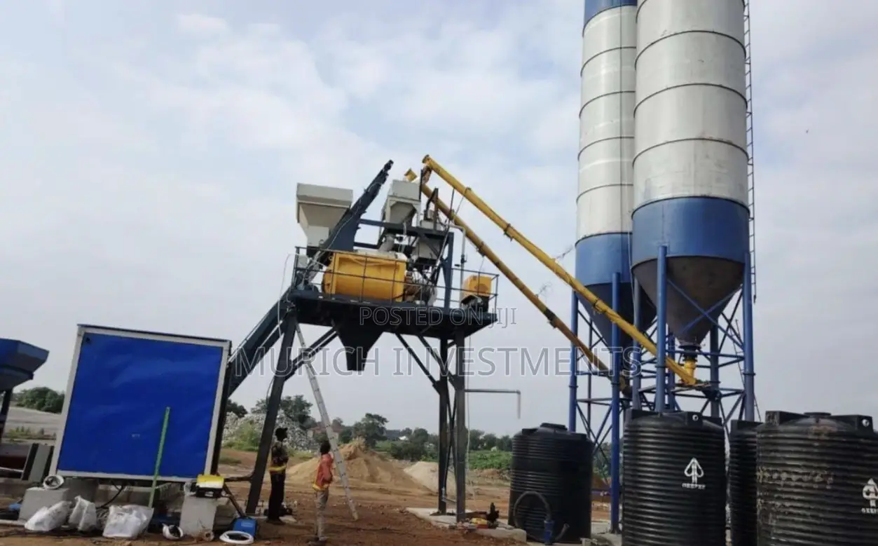 Concrete Batching Plant 75m3/Hr – Commercial Grade With 2×100t Silos