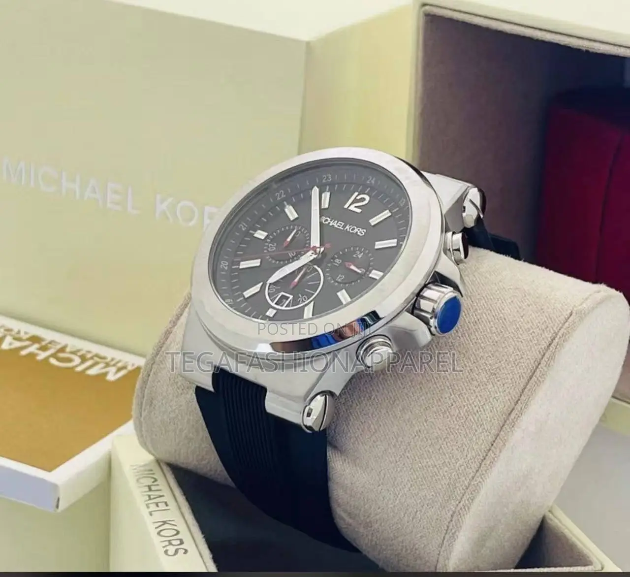 Michael Kors Chronographs Rubber Watch