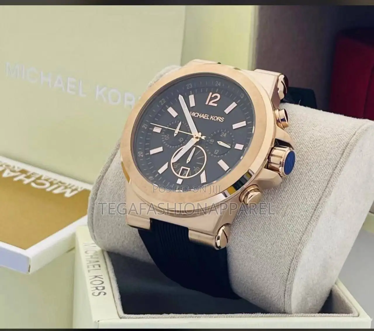 Michael Kors Chronographs Rubber Watch