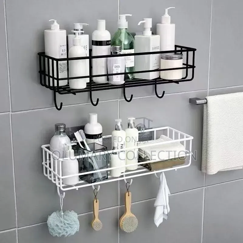 Corner Bathroom Rack | Wall Mounted Shelf | Bathroom Storage Organizer