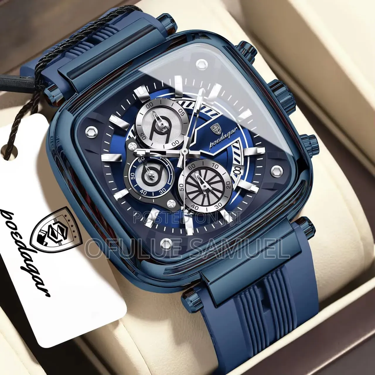 Pdgar Quality Rubber Strap Wristwatch