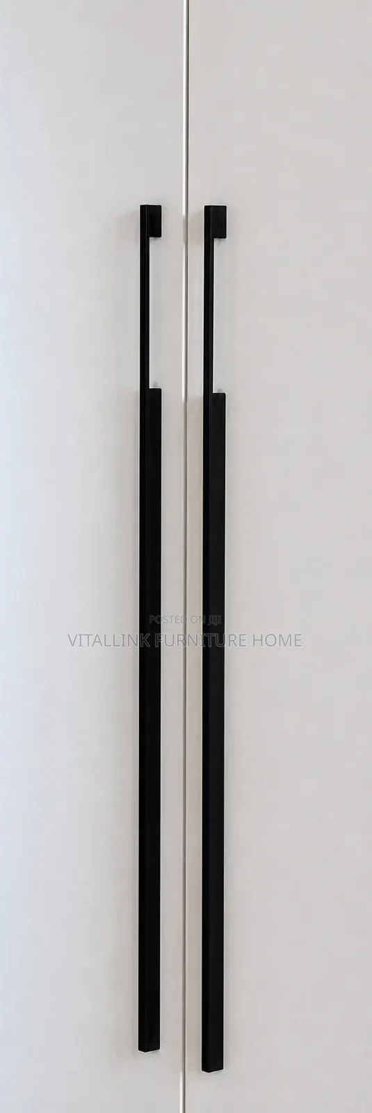 Modern 6-Door Wardrobe – Matte White Finish With Wood Accents