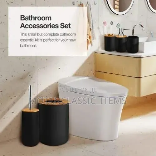 6 Piece Bathroom Accessories Set