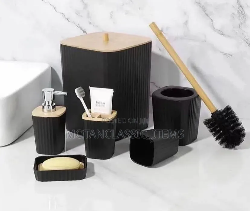 6 Piece Bathroom Accessories Set