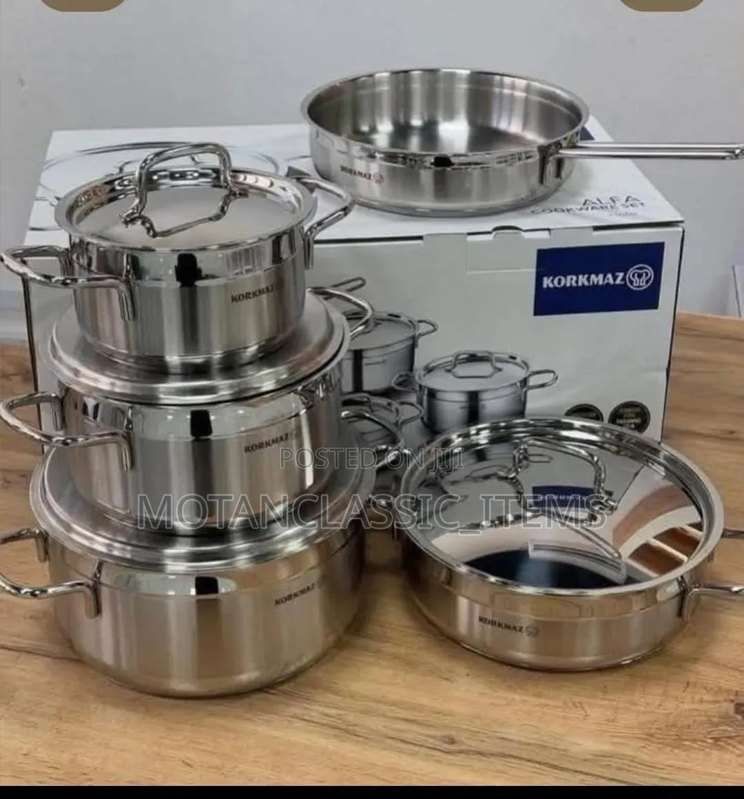 Korkmaz 5pcs Stainless Steel Cookware Set
