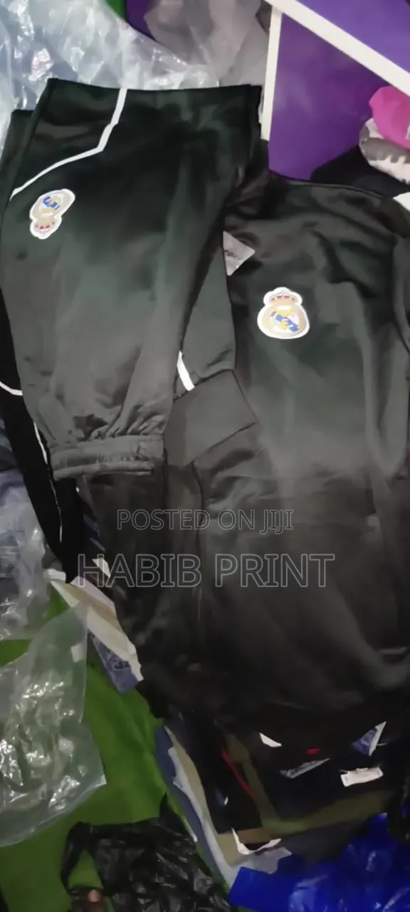 Real Madrid Full Zip Tracksuit (Jacket Trouser Set)