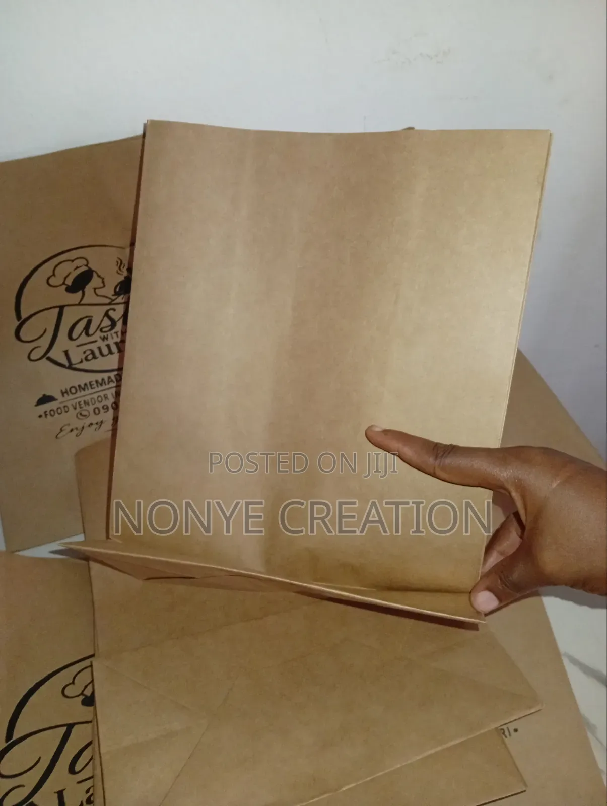 No Handle Craft Customized Paper Bag