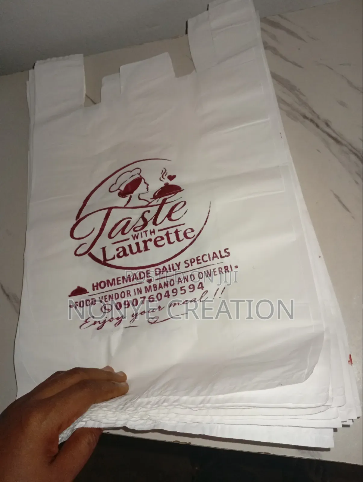 Nylon Printing and Design (Poly Bags Size)