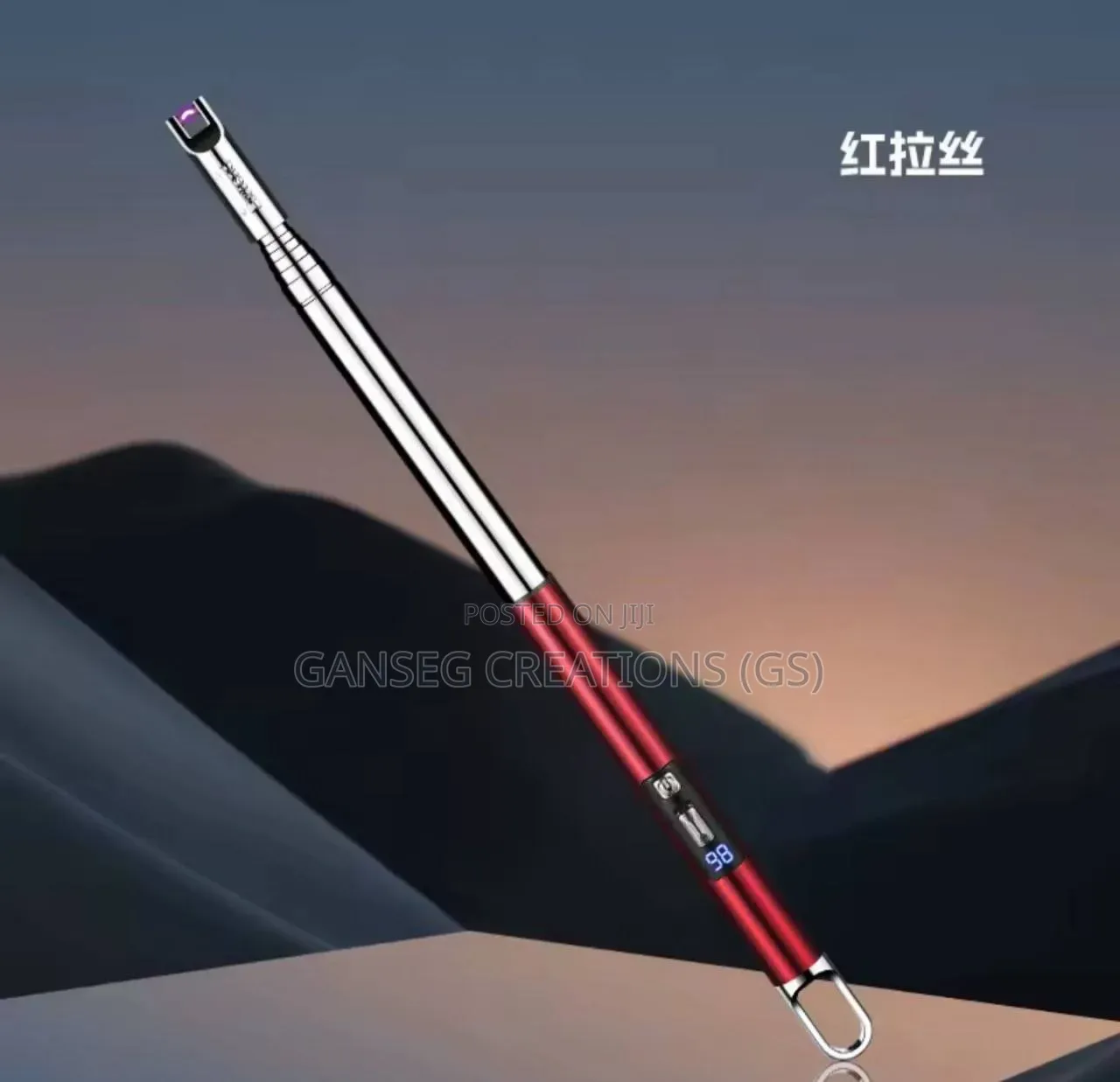 Windproof Usb Lighter Ultra-Long Telescopic Usb Arc Lighter Safe .