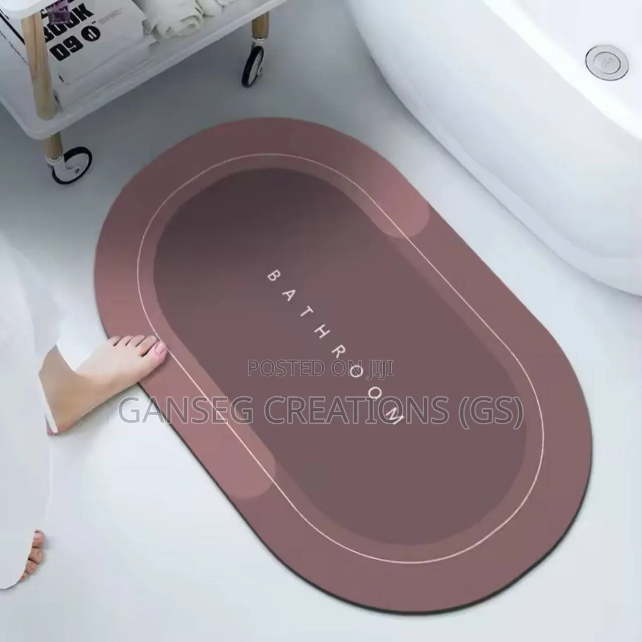 Bathroom Absorbent Bath Mat Coral Velvet Super Rapid Water Absorption