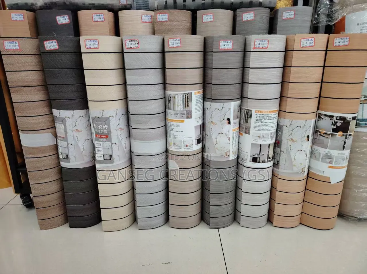 PVC Wall Skirting for Shop Bathroom Renovation, Peel Stick Cover