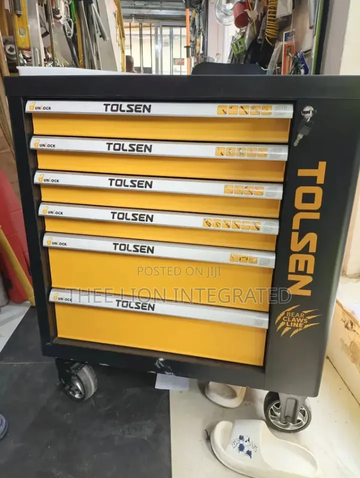 Tolsen 7-Drawer Roller Tool Cabinet (Bear Claws Line) - Heavy Duty