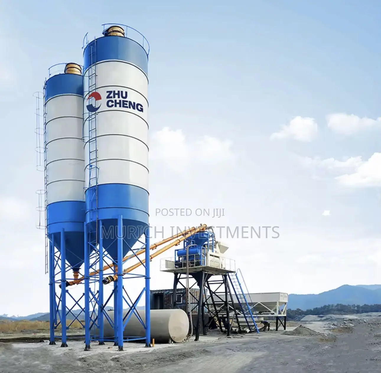 Industrial 50m3 Concrete Batching Plant Complete Ready-Mix Solutn