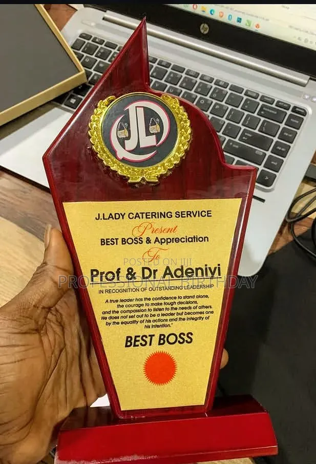 Best Staff Award, Wood Solid Award, Lagos