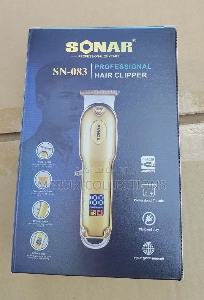 Sonar Digital and Rechargeable Hair Clipper